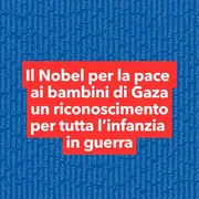 Un Nobel all'infanzia in guerra