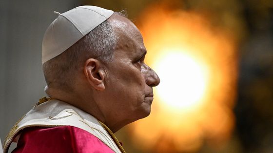 Papa Leone XIV durante la sua visita in Algeri