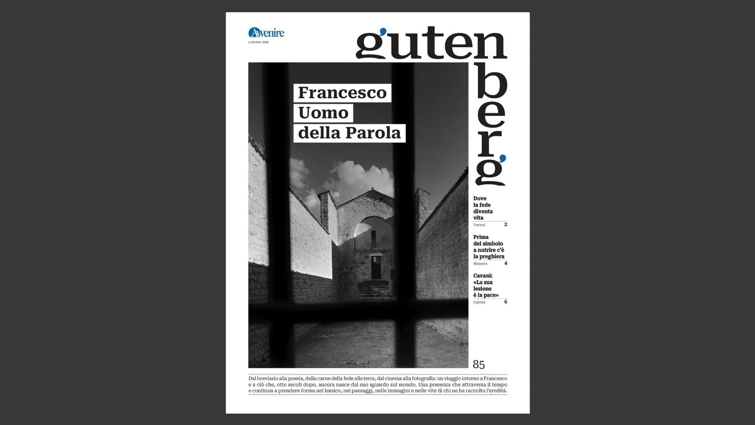 Un "Gutenberg" per Francesco, uomo della Parola