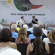 La giornalista Marta Cagnola e l’attore e regista Giorgio Pasotti al Lecco Film Fest / Stefano Micozzi