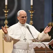 Papa Leone XIV all'Udienza generale di oggi, mercoledì 26 agosto 2026 / AFP