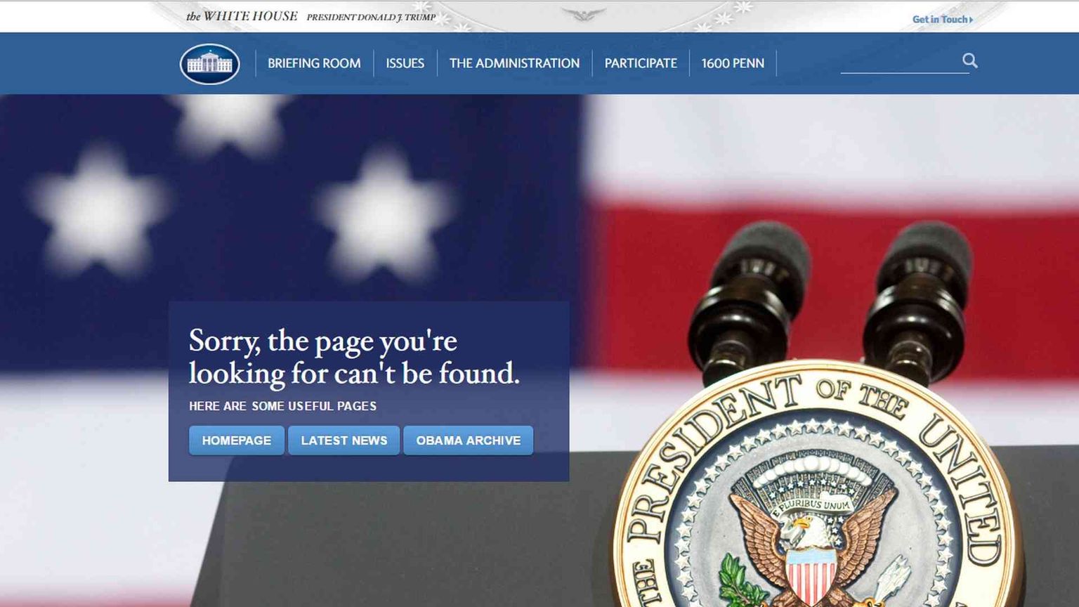 Trump «oscura» il sito in spagnolo della Casa Bianca