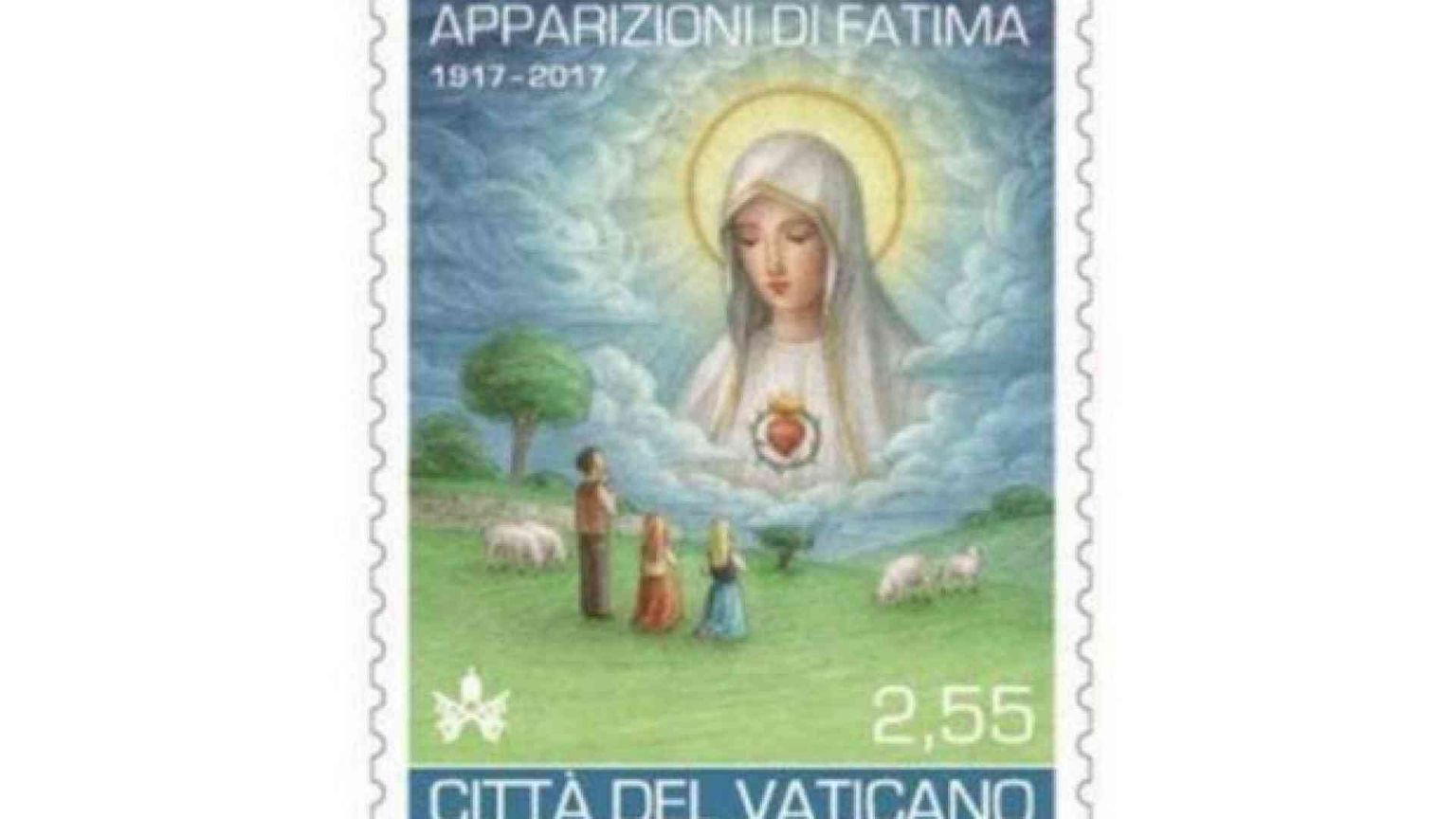 Francobollo vaticano per la Madonna di Fatima