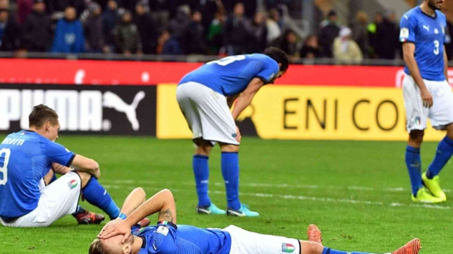 L'Italia dice addio al Mondiale di Russia 2018