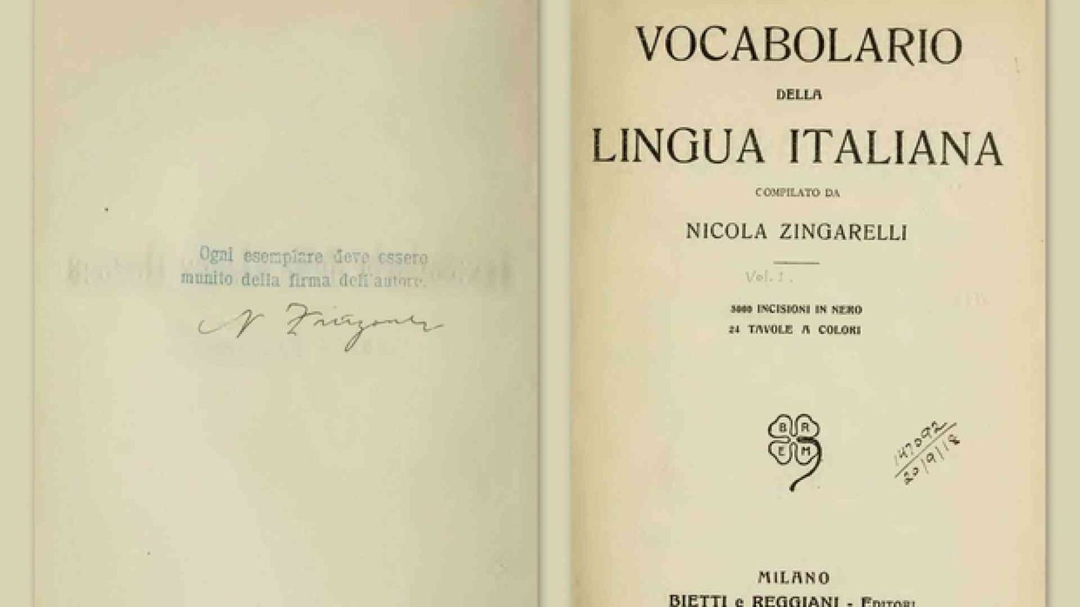 Il vocabolario Zingarelli, un secolo d'Italia parola per parola