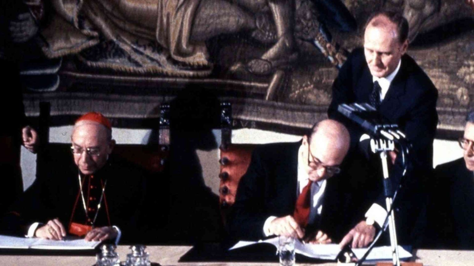 1984 - Nuovo Concordato tra Stato e Chiesa