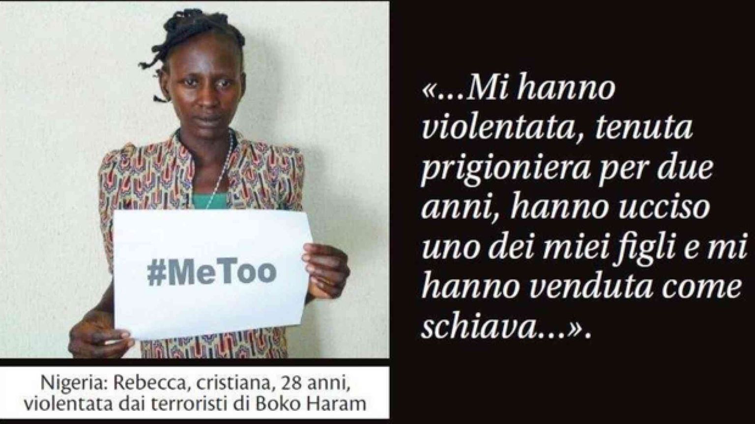 #MeToo sia per tutte. Anche per le donne vittime di abusi per la loro fede