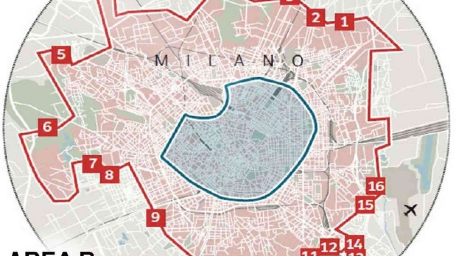 Area B: da domani stop anche alle Euro 4 diesel