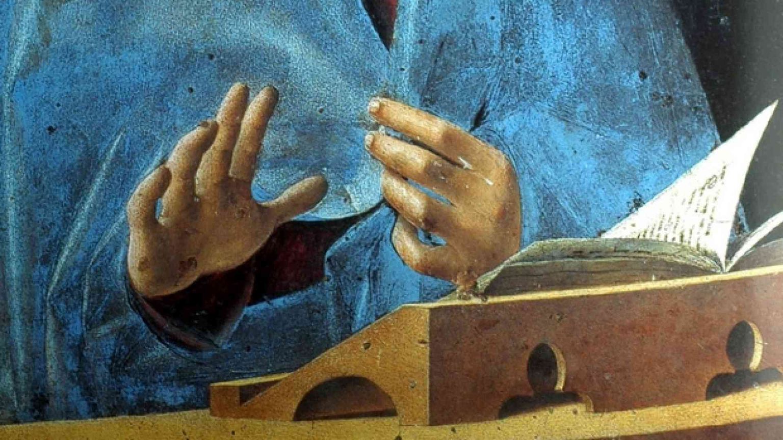 Che cosa c'era sul leggio di Maria?