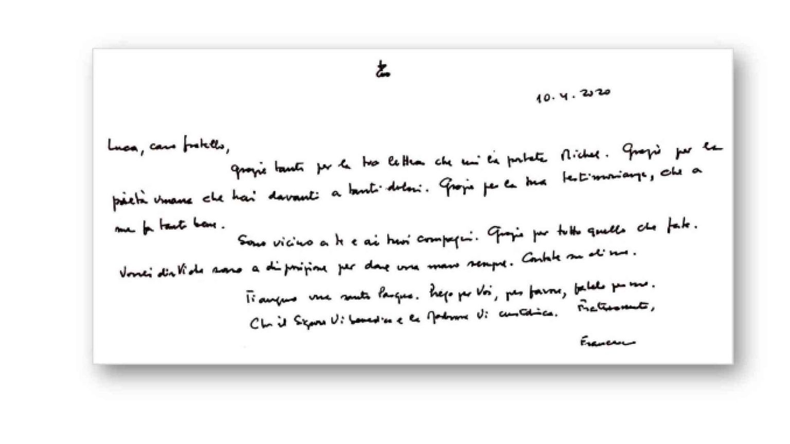 Papa Francesco a Mediterranea: «Contate su di me»