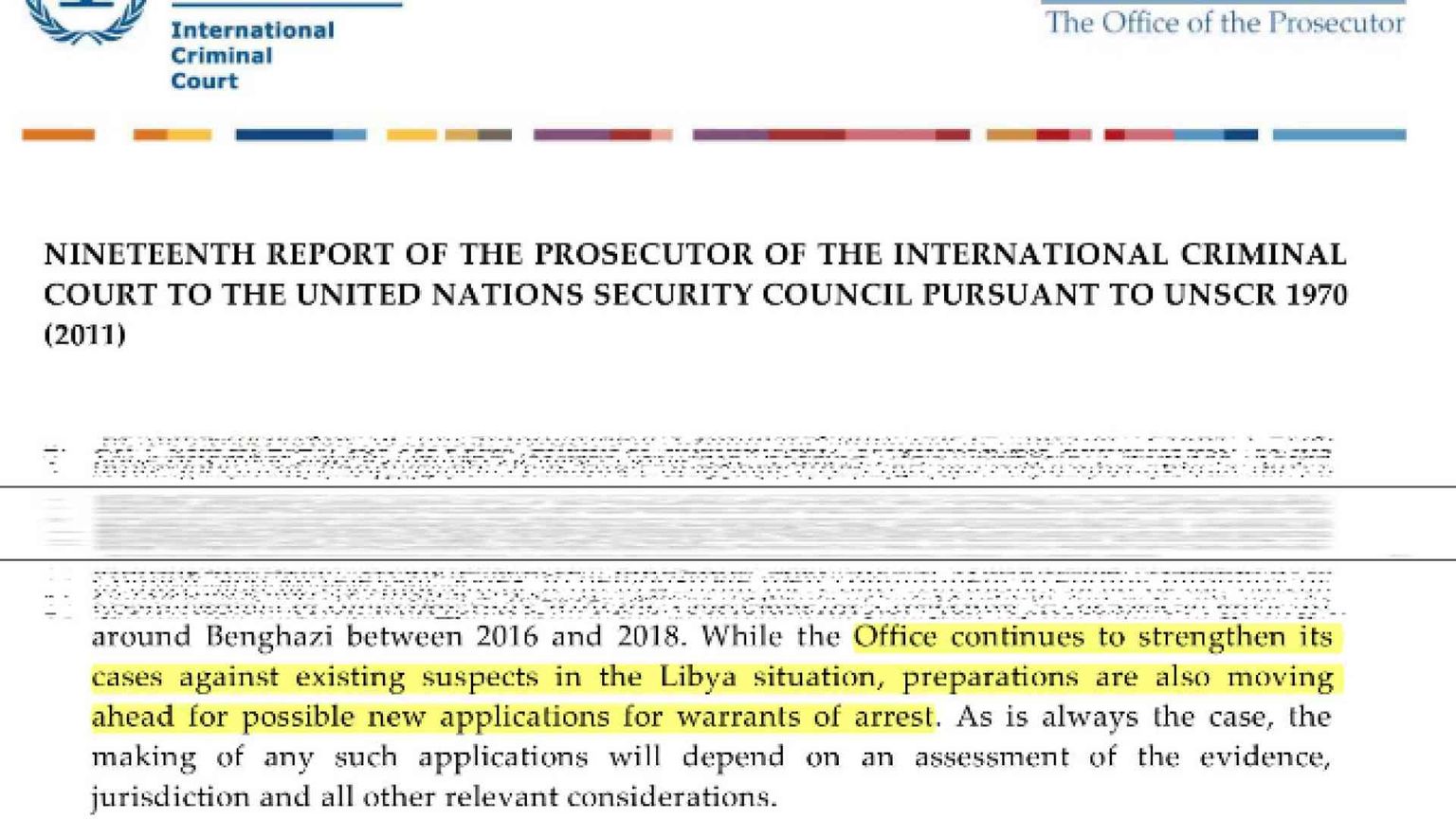 La Corte penale internazionale verso nuovi mandati d'arresto in Libia