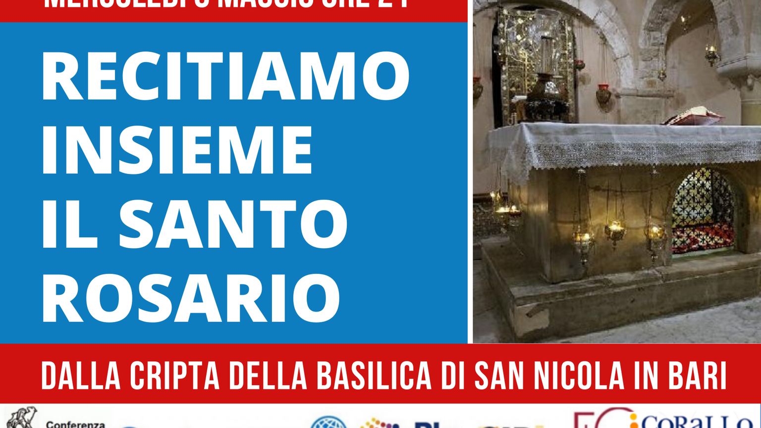 Cei, il 6 maggio il Rosario a Bari nella Basilica di San Nicola / IL LIBRETTO