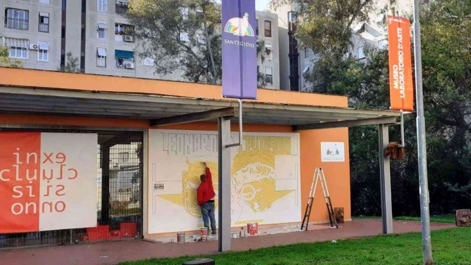 Roma, a Tor Bella Monaca alleanza tra volontari e street-art