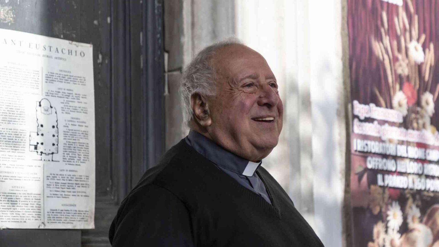 Addio a don Sigurani, il prete che aprì ai poveri la Basilica di Sant'Eustachio