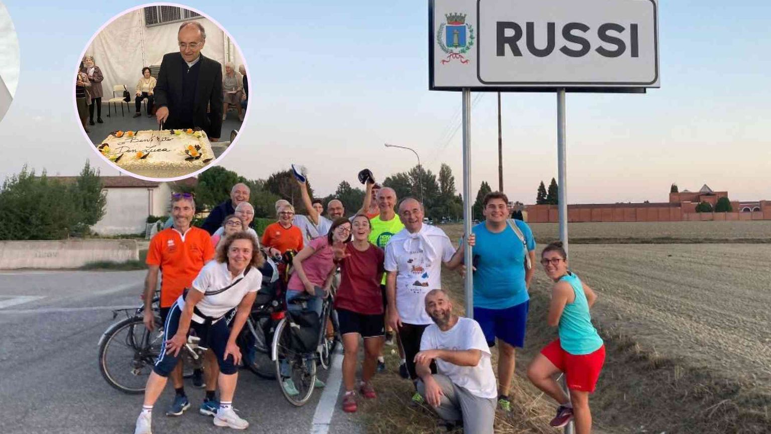 Il prete podista: 20 chilometri a piedi verso la nuova parrocchia