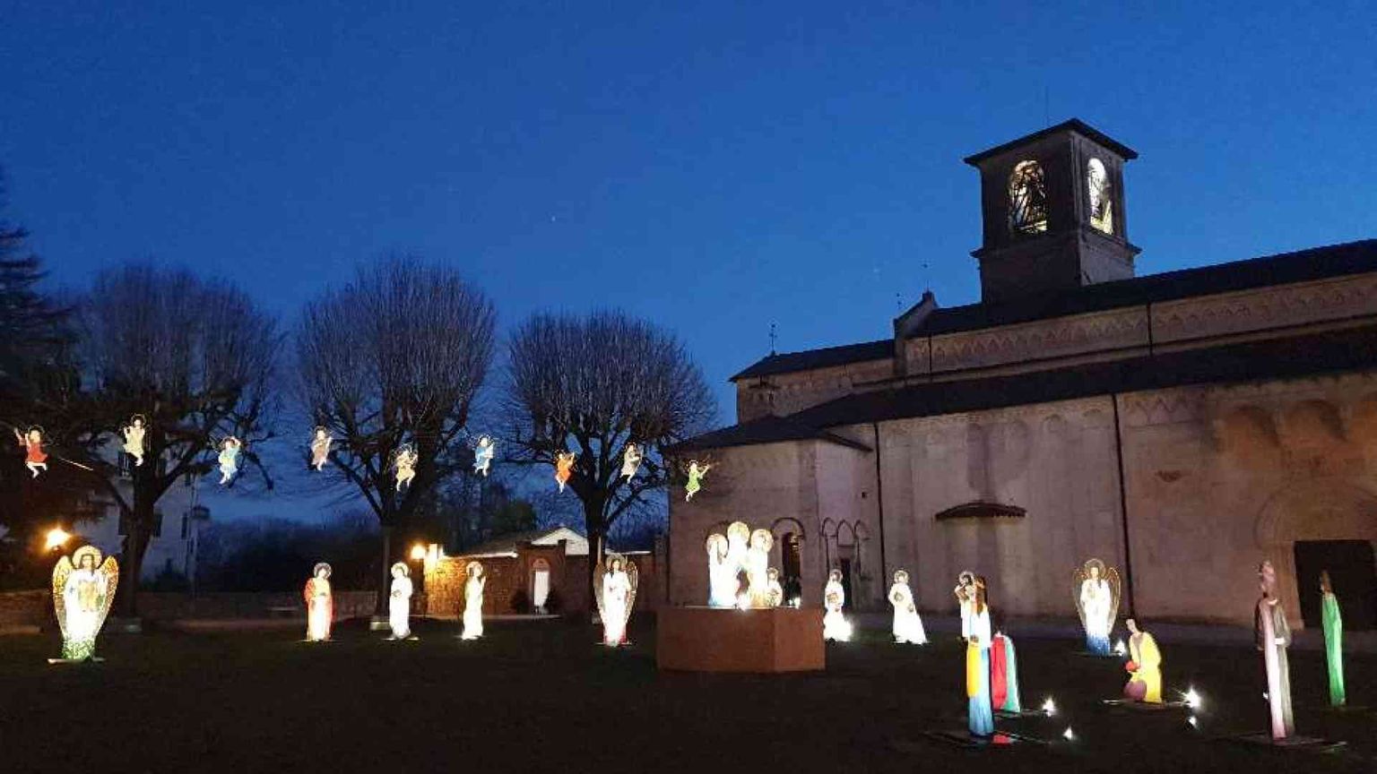 La città del mosaico diventa presepe con un'opera corale