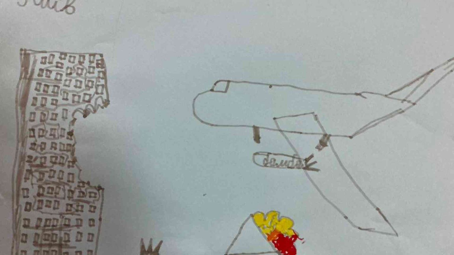 Missili, carri armati e palazzi in fiamme: la guerra nei disegni dei bambini