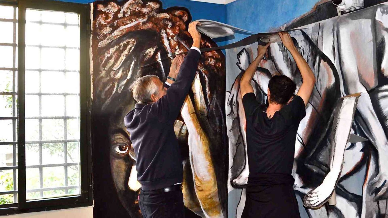 Bollate, la «sala della pittura» che porta in carcere la libertà