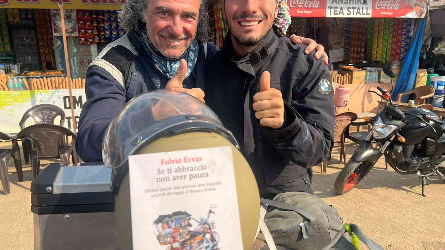 Franco e Andrea, avventura in moto contro l'autismo