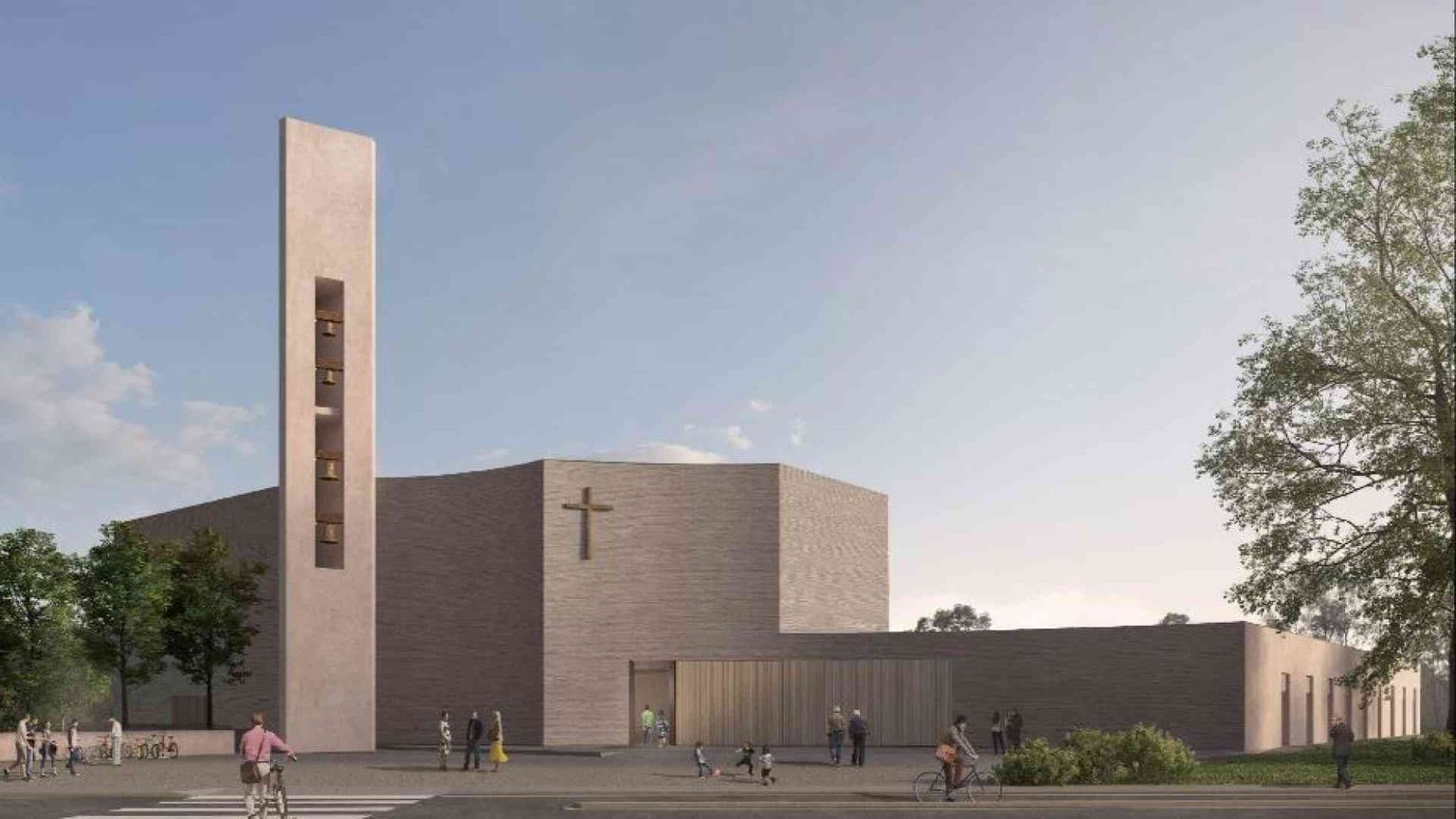 Nella città alluvionata, una nuova chiesa dedicata a Paolo VI