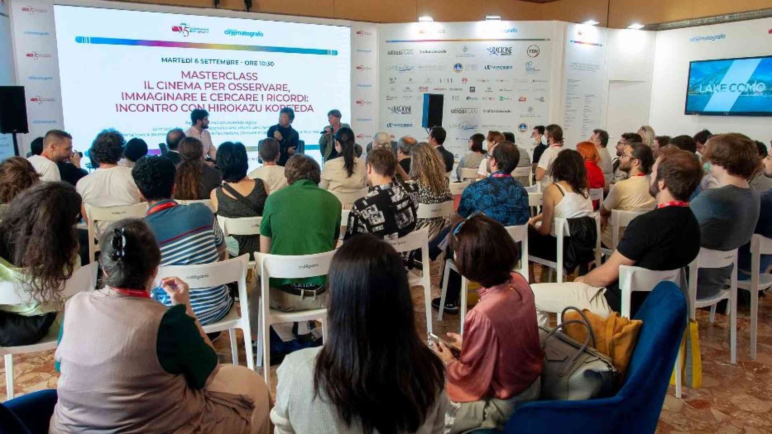 Cinematografo in Laguna, primi piani sull'uomo