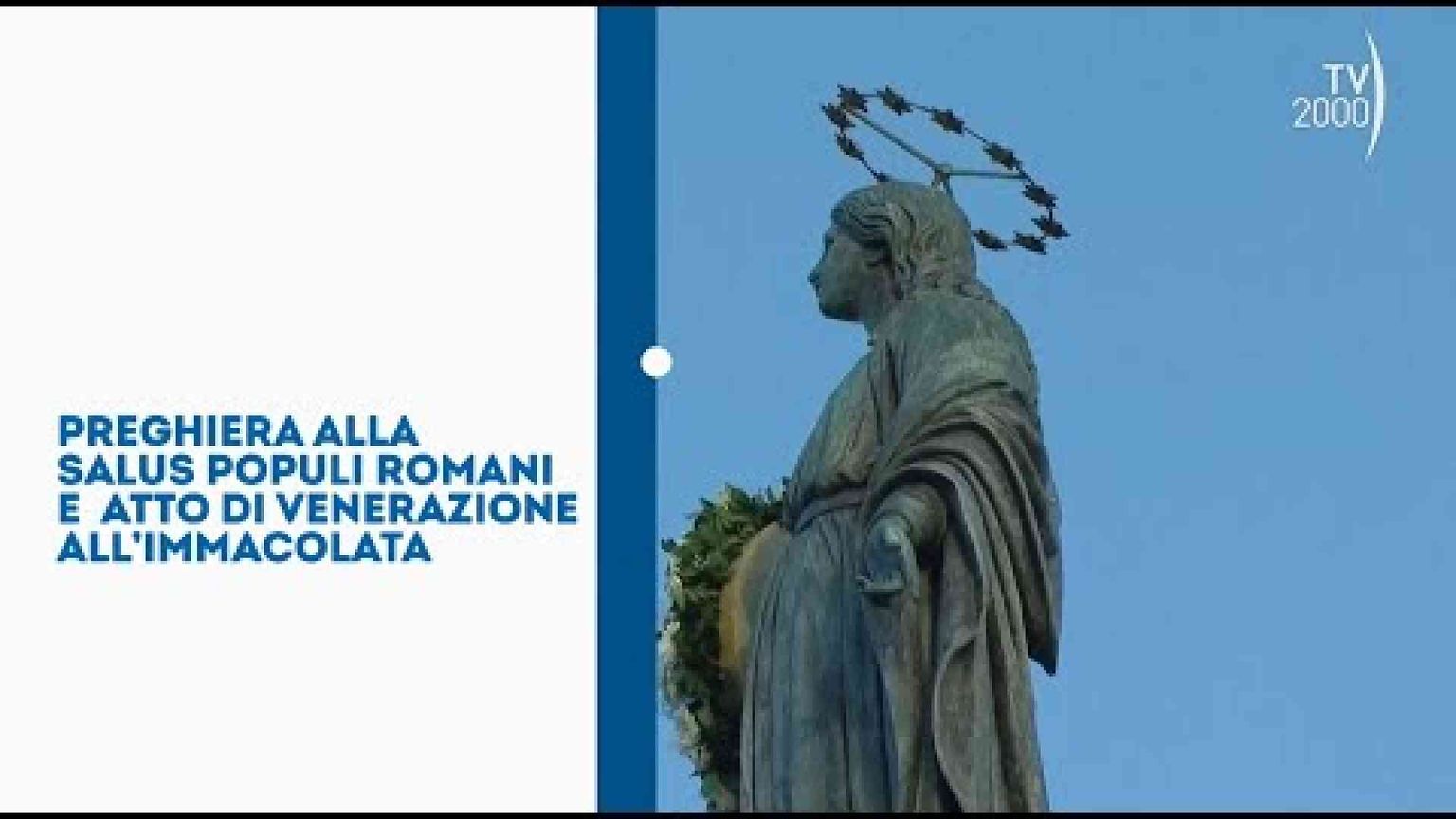 Immacolata, l'agenda del Papa e come seguire le celebrazioni in tivù