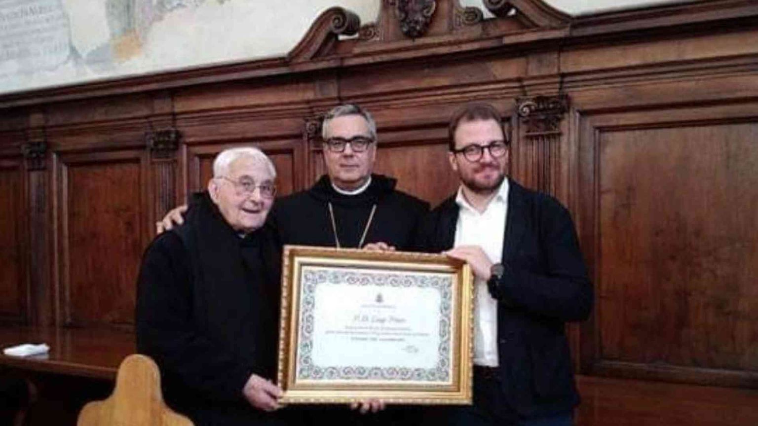 Dom Luigi Priori sacerdote da 80 anni, festa in monastero