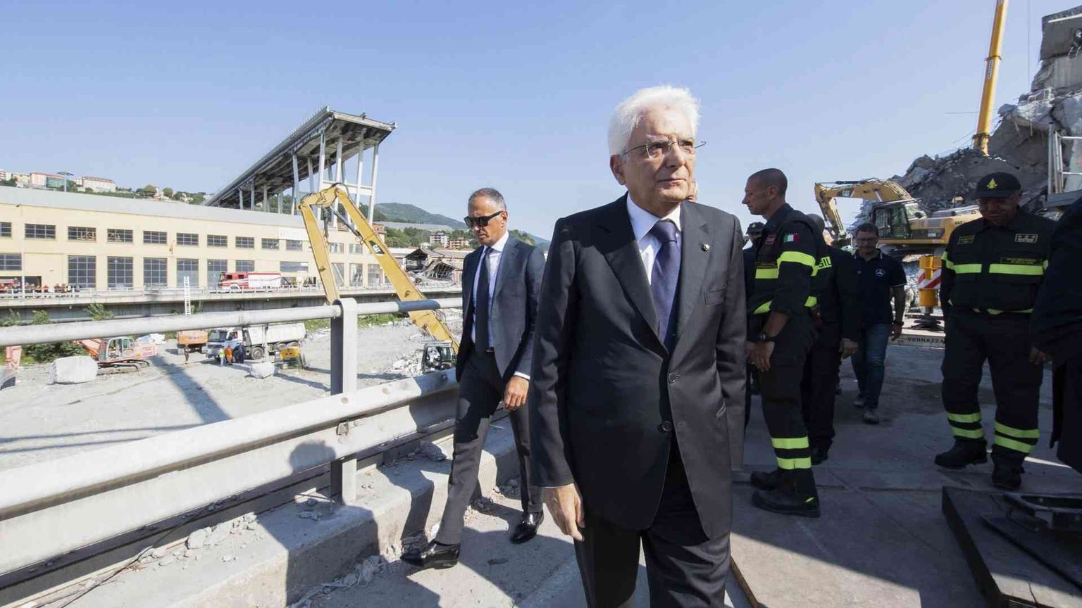 Mattarella e Meloni: accertare colpe e responsabilità del crollo