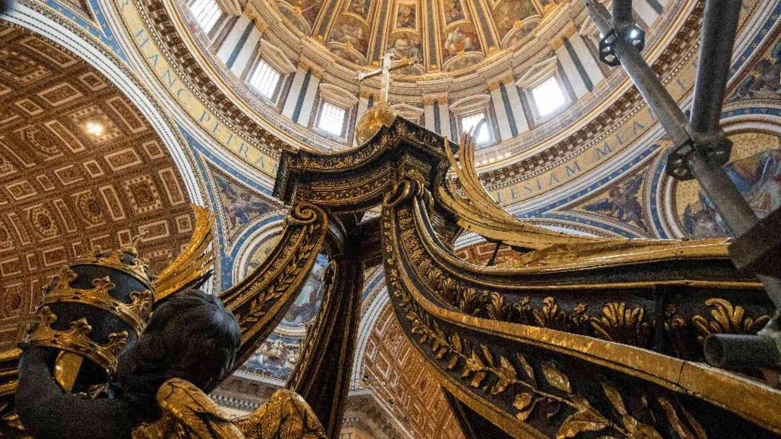 Il 27 ottobre torna a splendere il Baldacchino del Bernini. Ecco come sarà