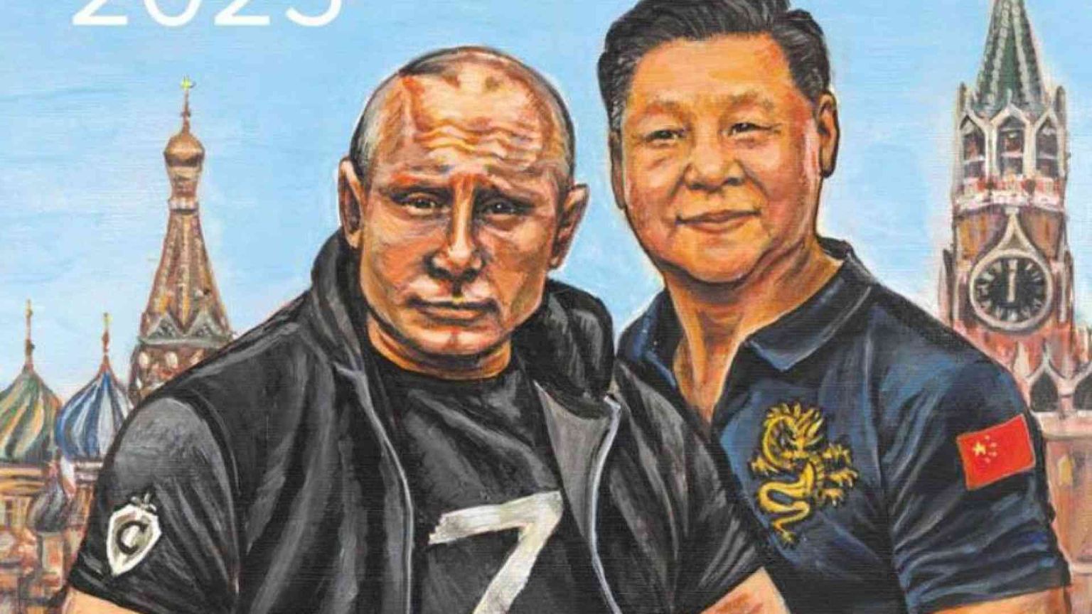 In Russia spopola il calendario dei servizi segreti. In copertina Putin e Xi
