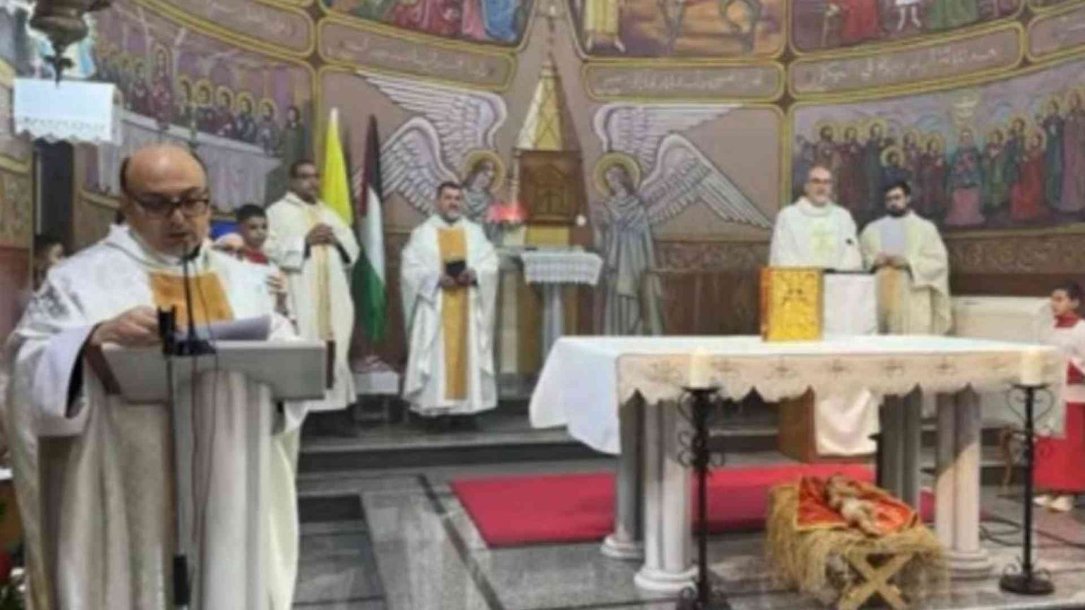 Il patriarca Pizzaballa celebra la Messa a Gaza