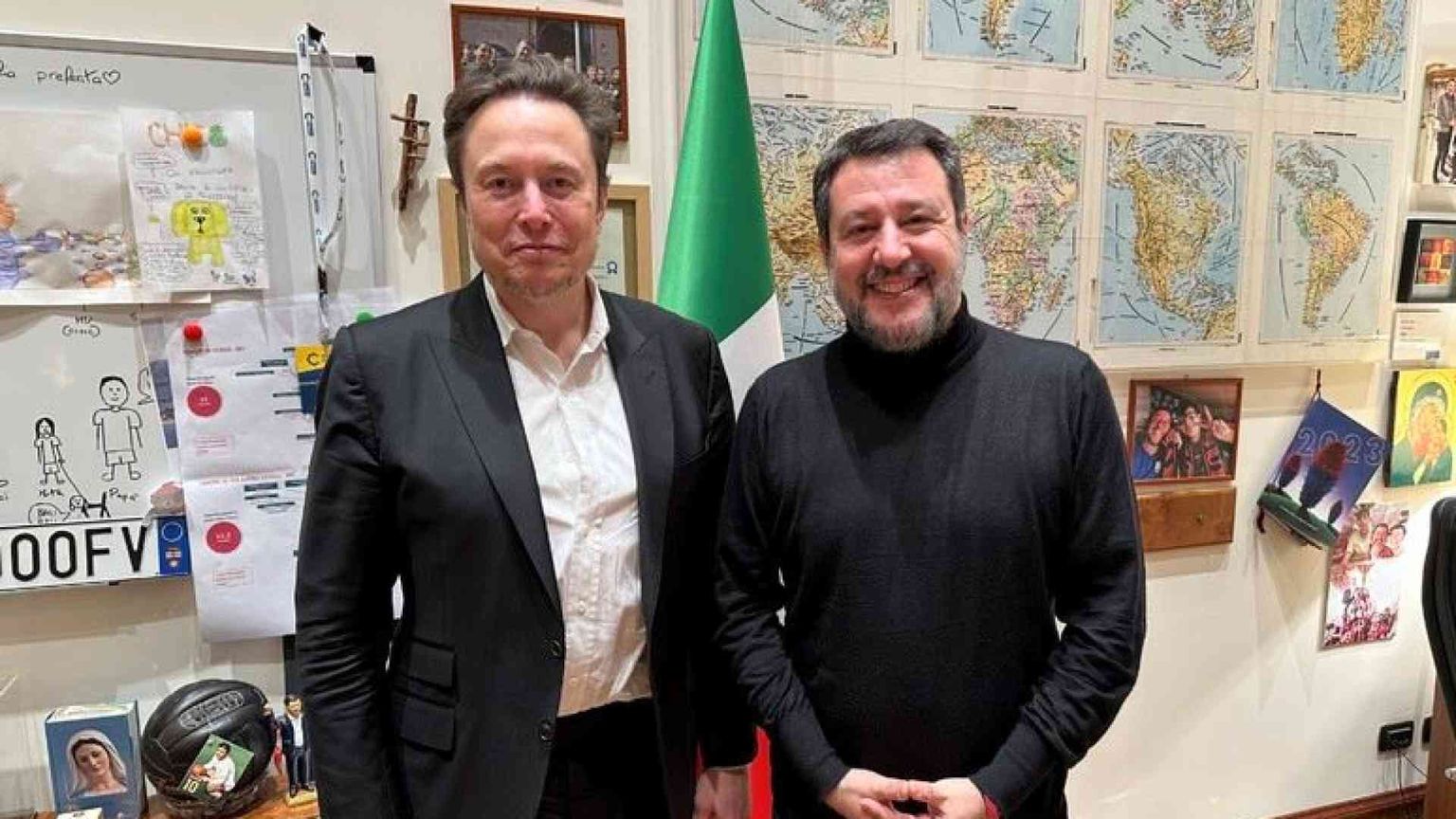 Salvini: Musk? La pensa come noi. No di Tajani (e no comment di Meloni)