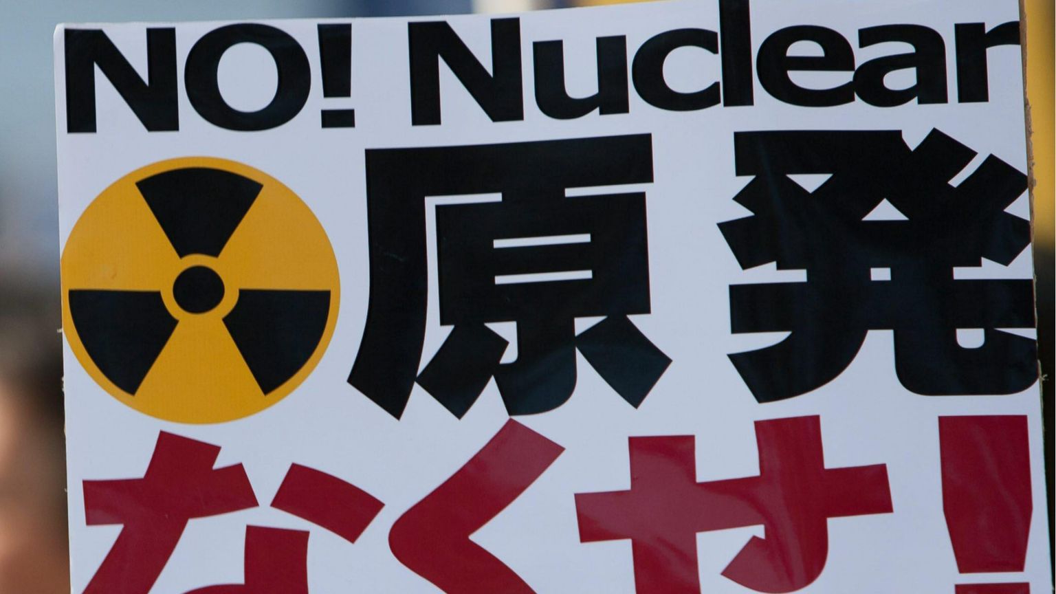 Una manifestazione contro il nucleare