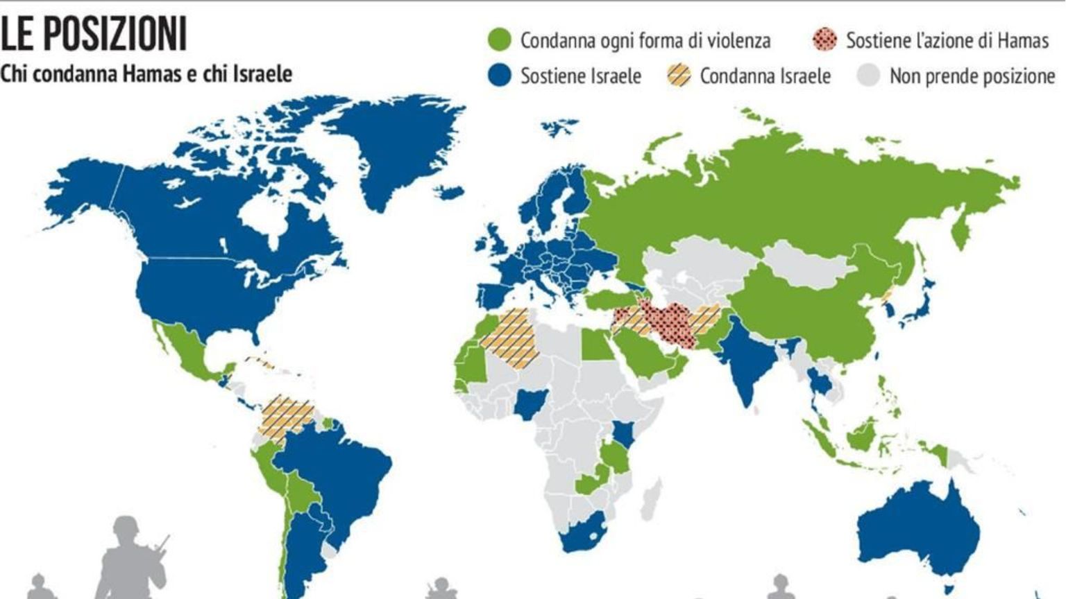 La guerra in Medio Oriente: chi condanna Hamas e chi Israele
