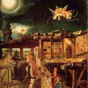 Luna e stelle “dentro” la Natività: anche il creato adora