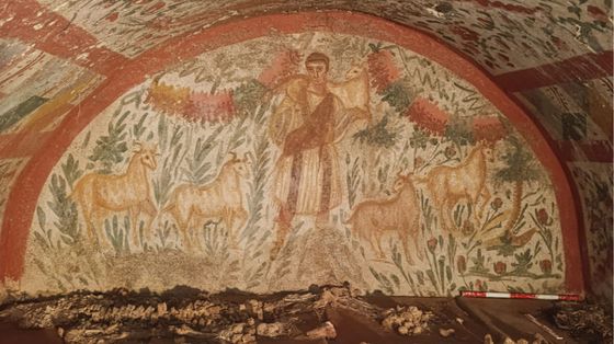 A Nicea riemerge un Gesù "Buon Pastore" unico in Anatolia