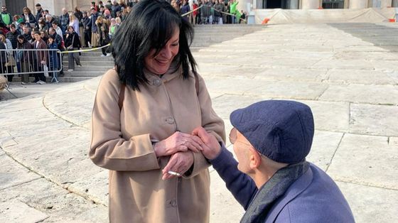 Raffaele, detenuto, e quel "sì" di Patrizia sul sagrato di San Pietro