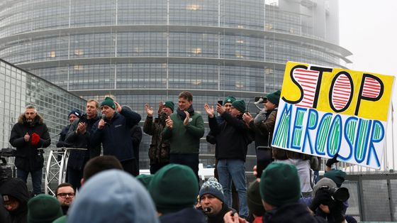 Manifestazioni contro il Mercosur a Strasburgo / REUTERS