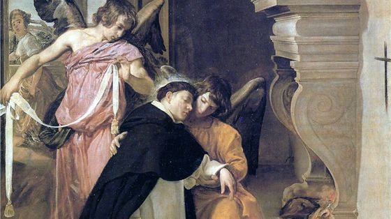Diego Velazquez, San Tommaso d'Aquino sorretto dagli Angeli, dipinto del 1631