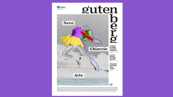 Neve, ghiaccio e arte: un Gutenberg olimpico