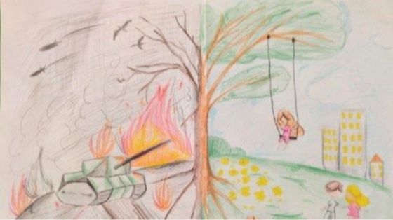 Uno dei disegni pubblicati nel libro