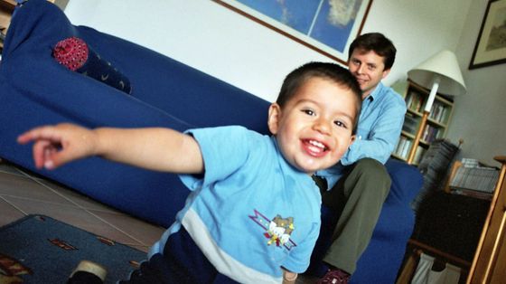 Un papà e il suo bambino