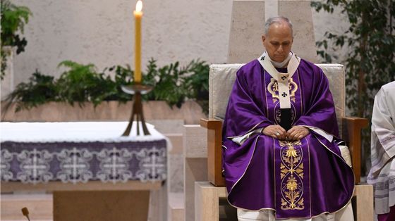 Il Papa durante la Messa presieduta nella parrocchia di Santa Maria della Presentazione
