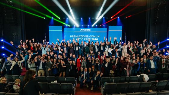 I Comuni Plastic Free 3 tartarughe alla fine della premiazione