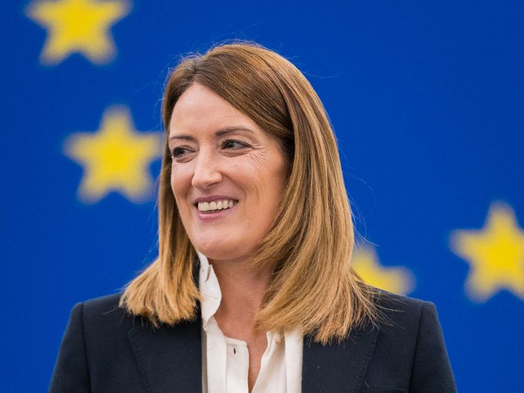 Roberta Metsola, maltese, presidente del Parlamento Europeo
