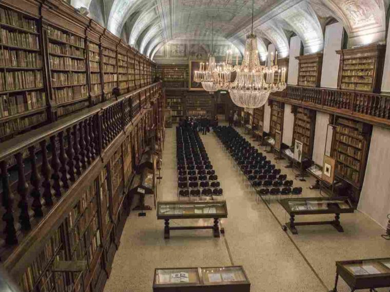 A Milano la Biblioteca Braidense è stata usata per una sessione di fitness