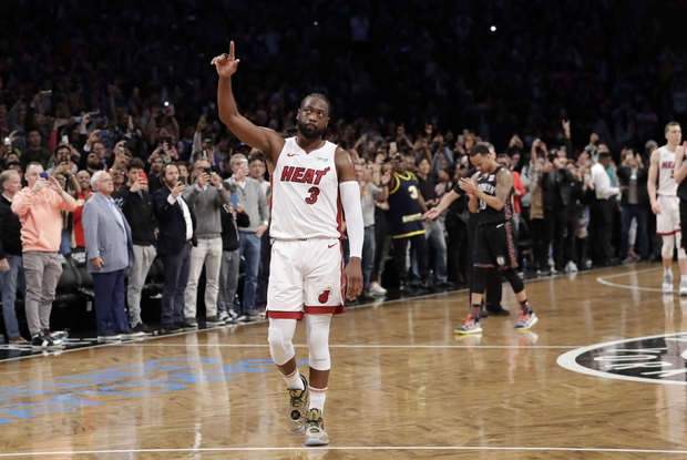 L’ultima partita di Dwyane Wade con i suoi Miami Heat ' AP Photo'Kathy Willens
