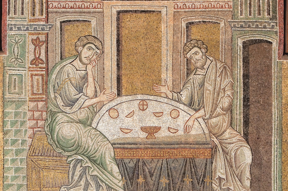 “La scomparsa del Risorto”, mosaico del Duomo di Monreale (XII secolo)