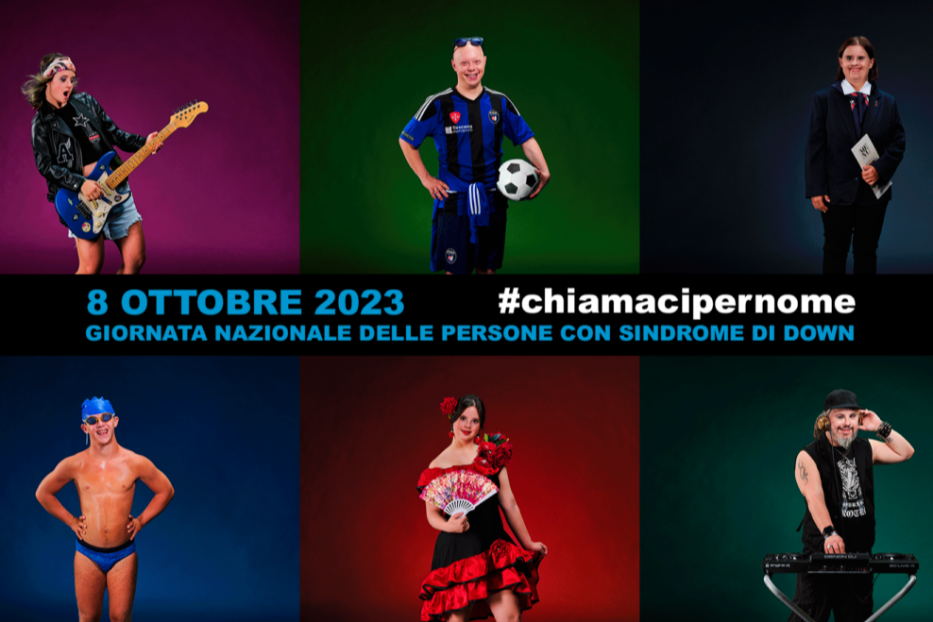 L'immagine della campagna #chiamacipernome scelta dall'Aipd