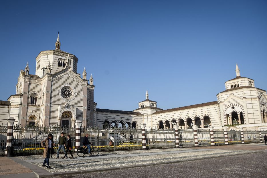 La facciata del Cimitero Monumentale